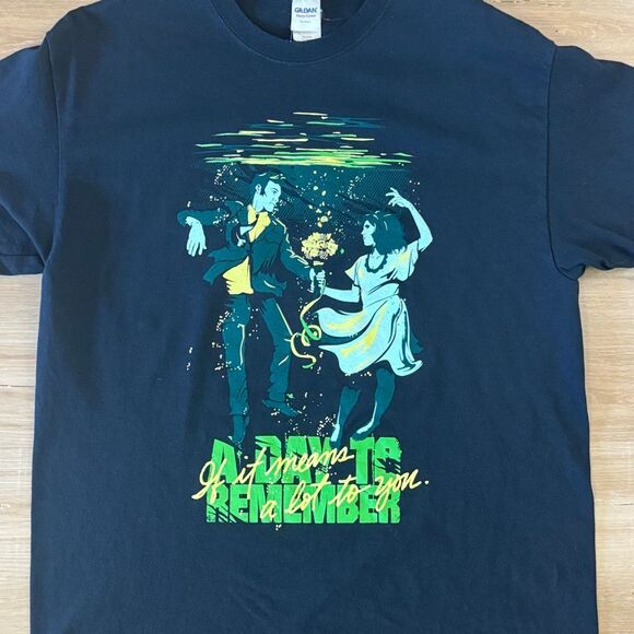 A Day To Remember If It Means A Lot To You Navy Blue Shirt Size Large Pop Punk - Picture 2 of 4